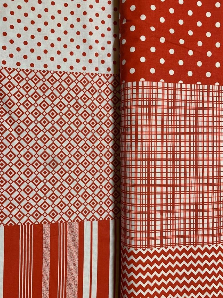 Meio Metro Tecido Tricoline Patchwork 100%algodão 0,5x1,5mt - Imagem 6