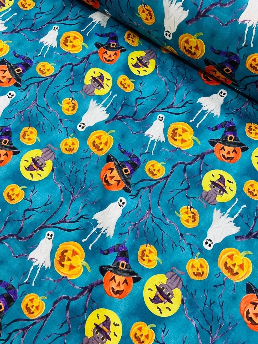 Tecido Tricoline Digital Halloween Peripan 1,0 Mt X1,50mt - Imagem 10