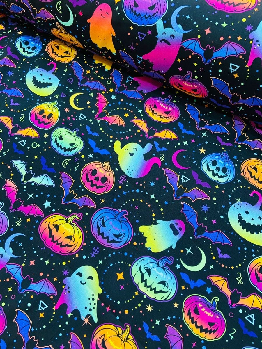 Tecido Tricoline Digital Halloween Peripan 1,0 Mt X1,50mt - Imagem 16