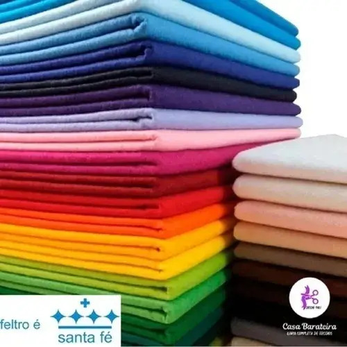 2 Mts Feltro Liso Santa Fé Variedade De Cores 2,0m X 1,40m - Imagem 33